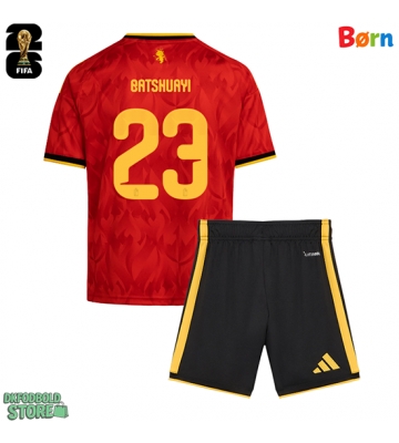 Belgien Michy Batshuayi #23 Replika Babytøj Hjemmebanesæt Børn VM 2026 Kortærmet (+ Korte bukser)